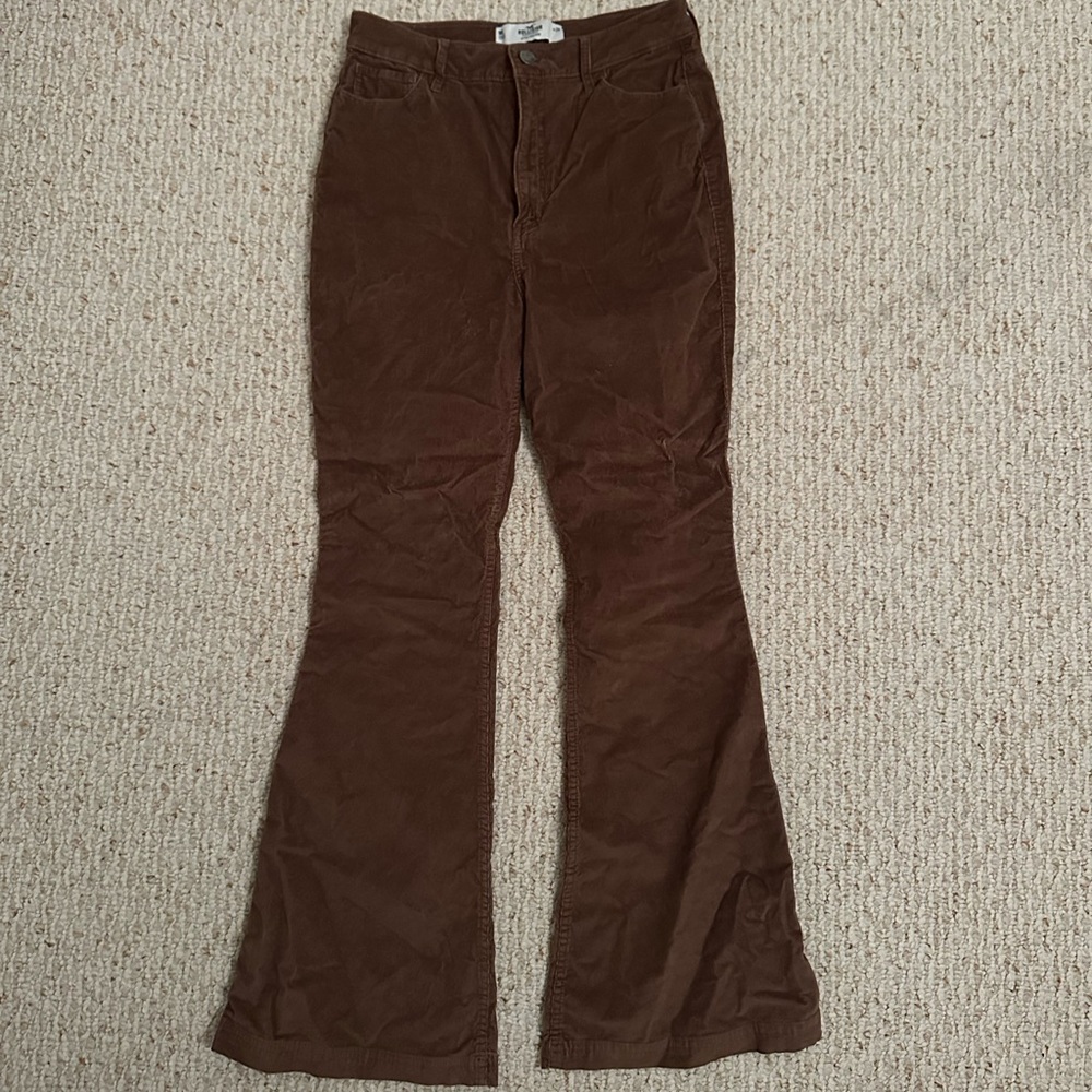 Hollister brown flare pants